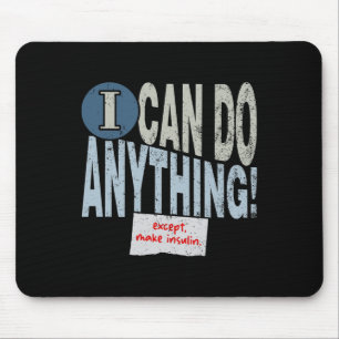 Alfombrilla De Ratón Insulina divertida T1D Diabetes 1