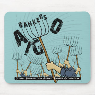 Alfombrilla De Ratón Insurrección Global Contra la Ocupación Bancaria