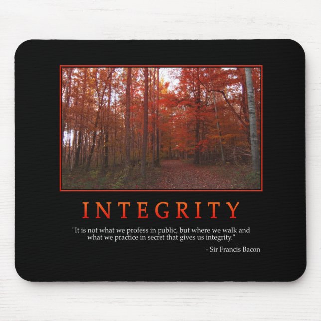 Alfombrilla De Ratón Integridad Mousepad (Frente)
