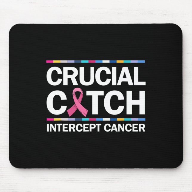 Alfombrilla De Ratón Interceptación crucial para el cáncer de mama (Frente)