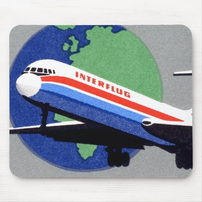 Alfombrilla De Ratón INTERFLUG - Línea aérea nacional de RDA, la (Frente)