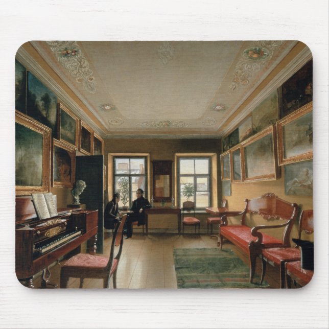 Alfombrilla De Ratón Interior de una casa señorial, 1830s (Frente)