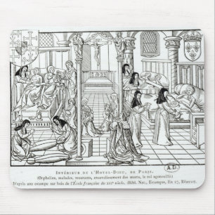 Alfombrilla De Ratón Interior del hospital de Dieu del hotel