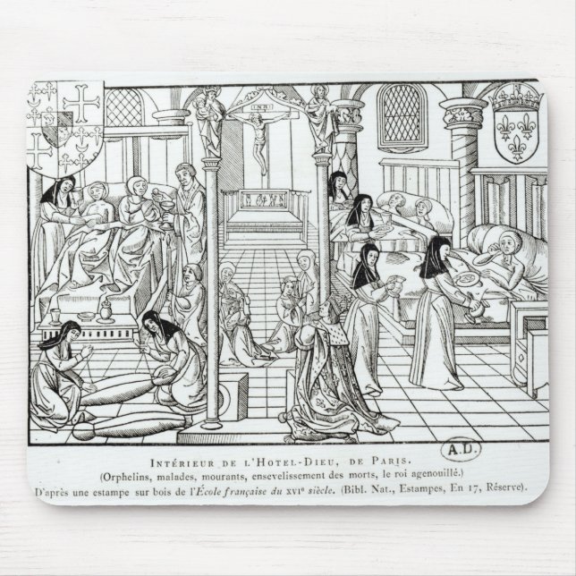 Alfombrilla De Ratón Interior del hospital de Dieu del hotel (Frente)