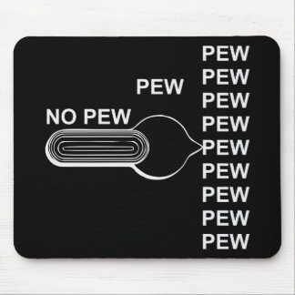 Alfombrilla De Ratón Interruptor selector de armas de fuego Pew Pew Pew