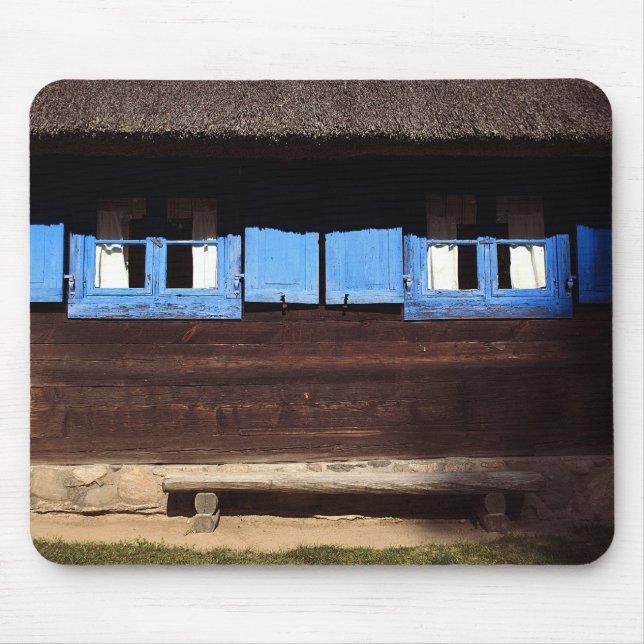 Alfombrilla De Ratón Interruptores de la ventana azul - Mousepad (Frente)