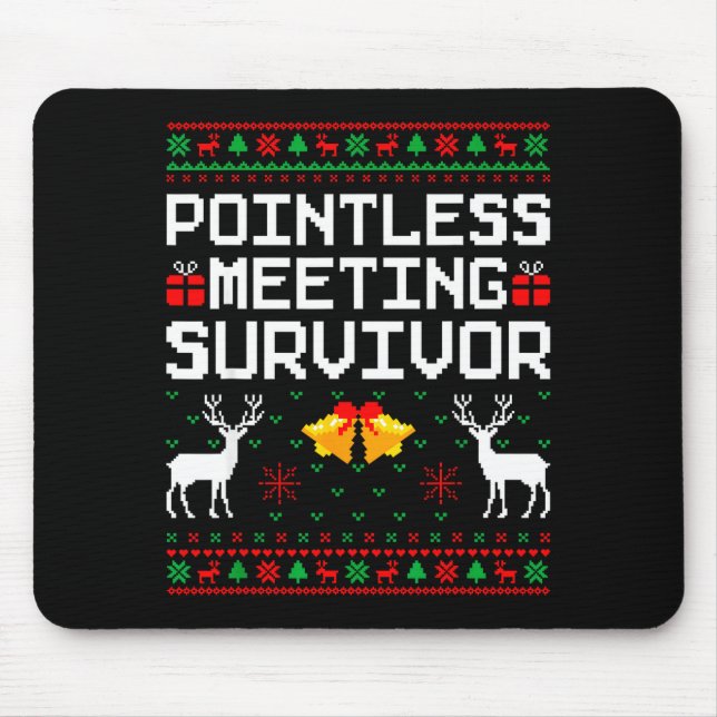Alfombrilla De Ratón Intless Meeting Survivor Ugly Christmas Sweater Of (Frente)