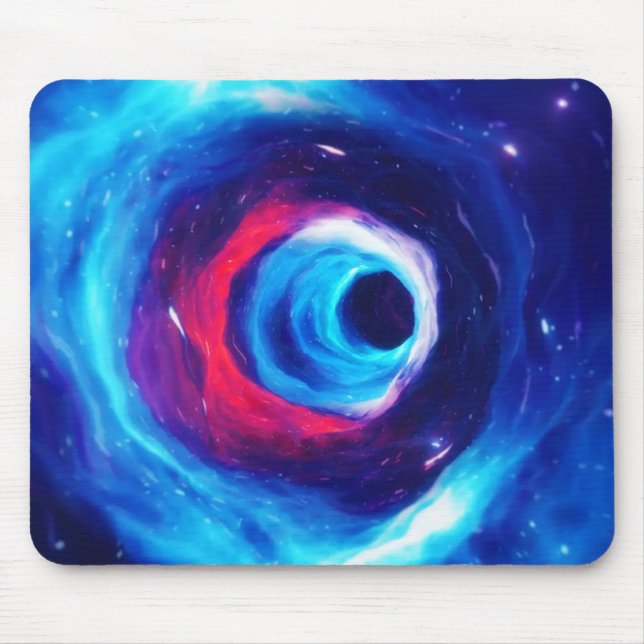 Alfombrilla De Ratón "Into the Wormhole" Space Art Mousepad (Frente)