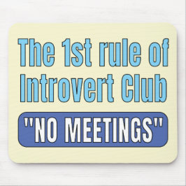 Alfombrilla De Ratón Introvert Club    T-Shirt