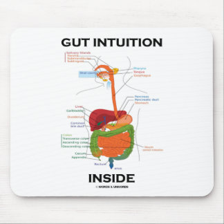 Alfombrilla De Ratón Intuición intestinal Interior (Humor Del Sistema D