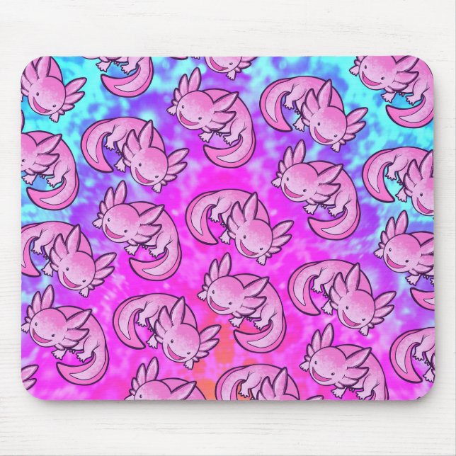 Alfombrilla De Ratón Inugami Pink Axolotl (Frente)