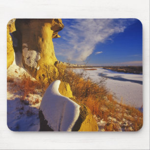 Alfombrilla De Ratón Invierno a lo largo del río Missouri cerca de