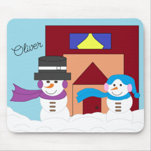 Alfombrilla De Ratón Invierno de nieve