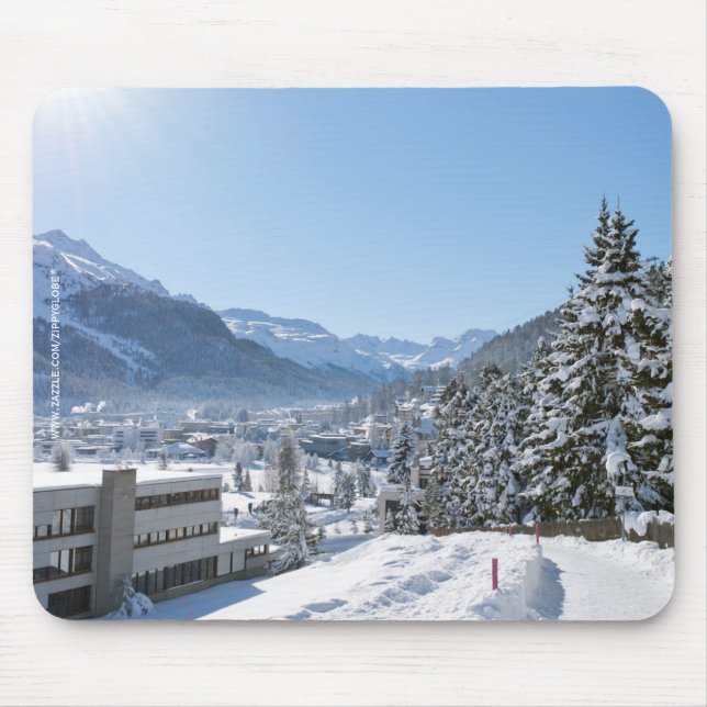 Alfombrilla De Ratón Invierno en St. Moritz (Frente)
