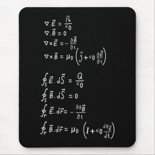 Alfombrilla De Ratón Invitación de Pegatina de Physics Formula Square