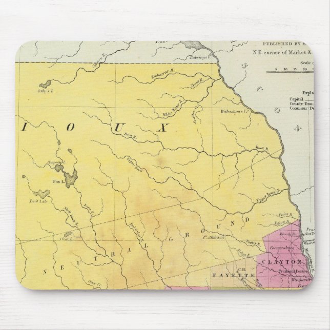 Alfombrilla De Ratón Iowa 7 (Frente)