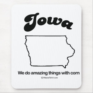 Alfombrilla De Ratón IOWA - "camisetas y engranaje del LEMA del ESTADO