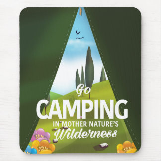 Alfombrilla De Ratón Ir de camping en la naturaleza salvaje de la madre