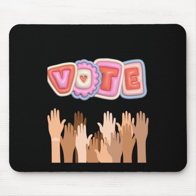 Alfombrilla De Ratón Ir Pegatina de voto (Frente)