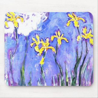 Alfombrilla De Ratón iris amarillos de Monet del laude