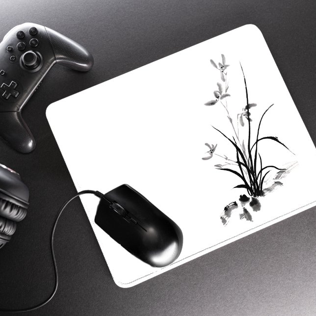 Alfombrilla De Ratón Iris chino - bw (Subido por el creador)