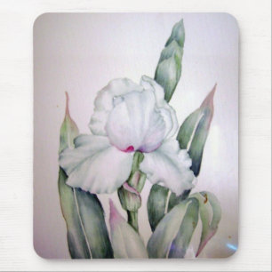 Alfombrilla De Ratón Iris de la acuarela