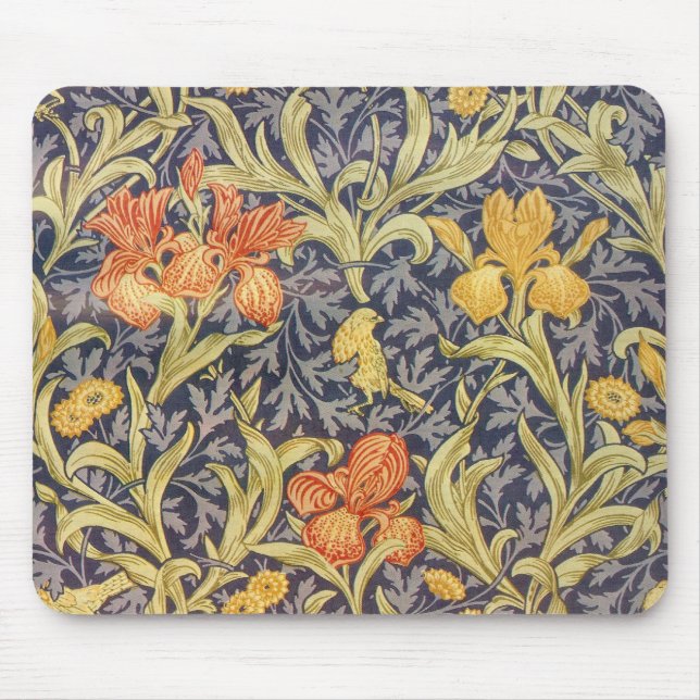 Alfombrilla De Ratón Iris de William Morris - Mousepad (Frente)
