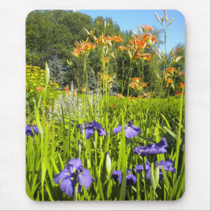 Alfombrilla De Ratón Iris N Daylilies jardín Mousepad
