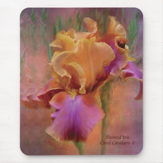 Alfombrilla De Ratón Iris pintado Mousepad (Frente)
