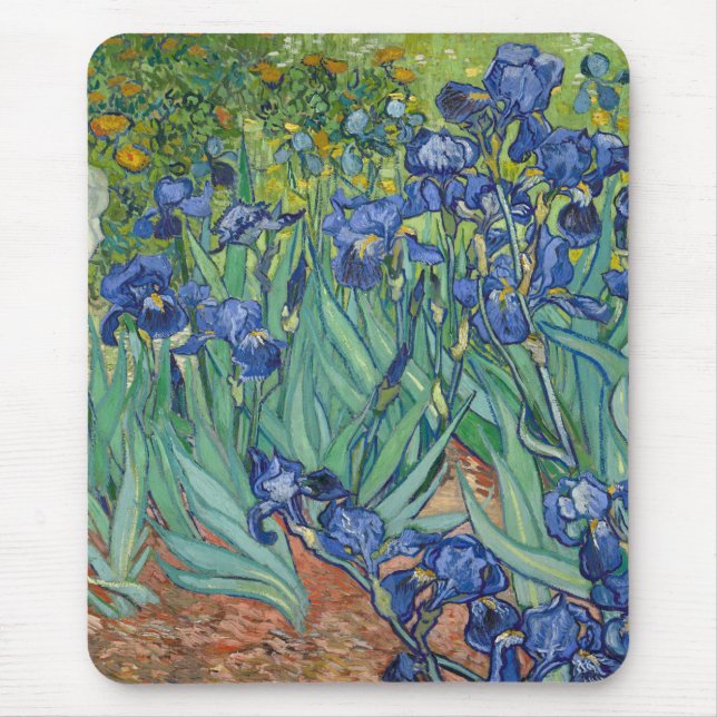 Alfombrilla De Ratón Irises de Van Gogh (Frente)