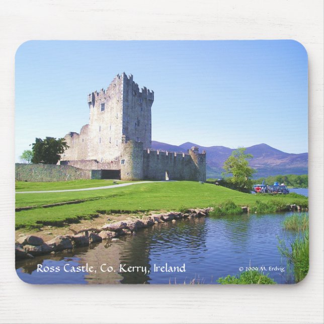 Alfombrilla De Ratón Irlanda: Castillo Mousepad de Ross (Frente)