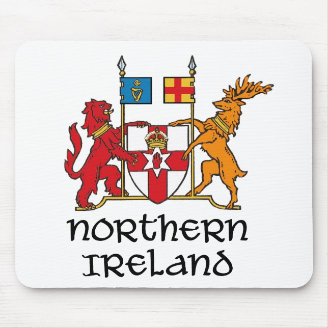 Alfombrilla De Ratón IRLANDA DEL NORTE - bandera/escudo de (Frente)