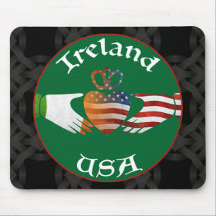 Alfombrilla De Ratón Irlanda EE.UU. Claddagh Mousemat