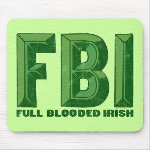 Alfombrilla De Ratón Irlandés completo Mousepad de Blooded