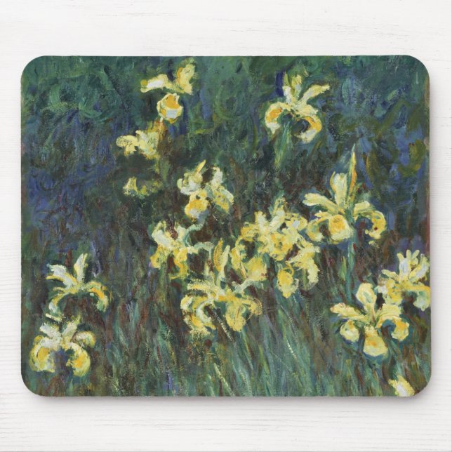 Alfombrilla De Ratón Irritos amarillos de Claude Monet, Bella Artes de  (Frente)