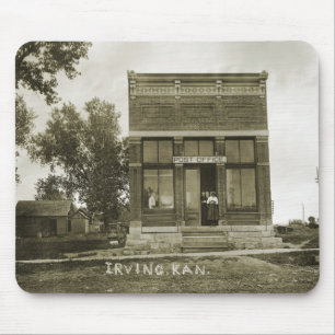 ALFOMBRILLA DE RATÓN IRVING KANSAS POST OFFICE FOTO MARSHALL COUNTY
