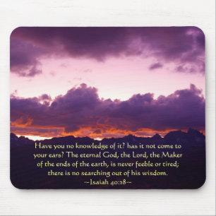 Alfombrilla De Ratón Isaiah 40:28 Sierra Sunset