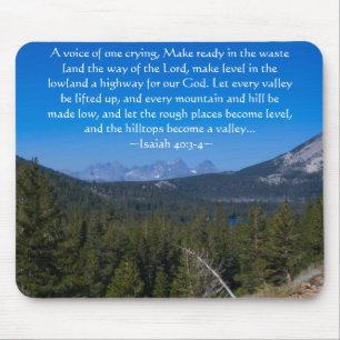 Alfombrilla De Ratón Isaías 40:3-4 Mammoth Lakes Mousepad