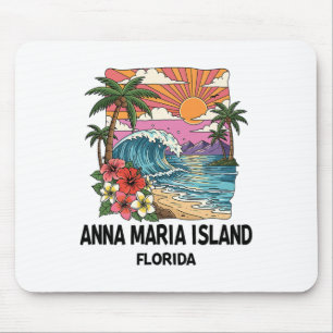 Alfombrilla De Ratón Isla Anna Maria Playa Tropical Recuerdo de Vacacio