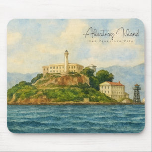 Alfombrilla De Ratón Isla de Alcatraz – Lugar emblemático de San Franci