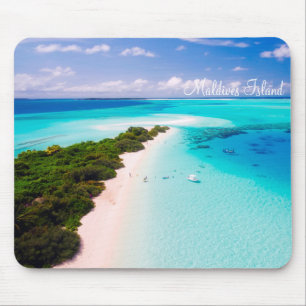 Alfombrilla De Ratón Isla de Maldivas romántica vacaciones de un hombre