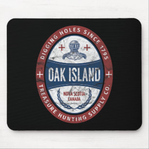 Alfombrilla De Ratón Isla de Oak Treasure Hundiendo Retro Templar Knigh