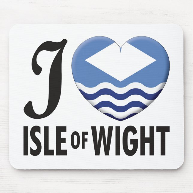Alfombrilla De Ratón Isla del amor del Wight (Frente)