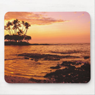 Alfombrilla De Ratón Isla Grande, Hawái. Atardecer, Big Island Hawái. 2