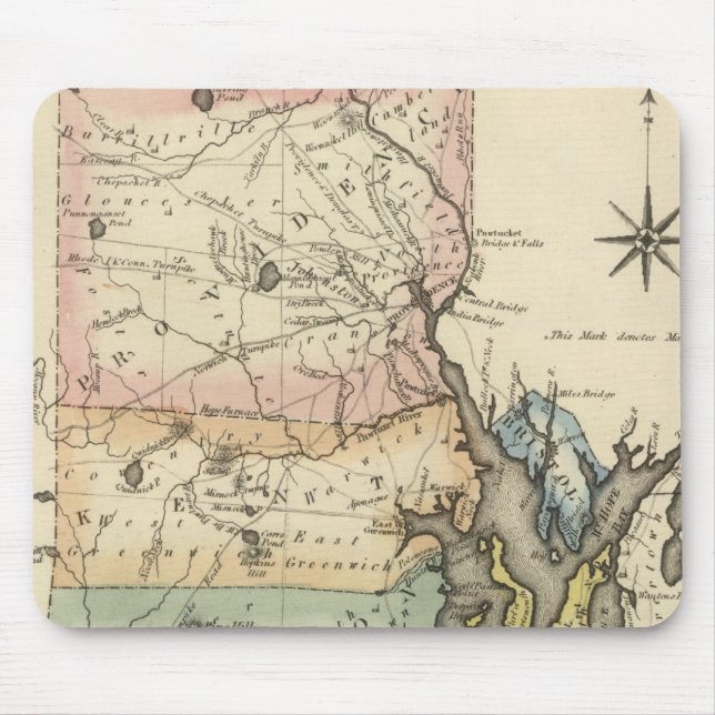 Alfombrilla De Ratón Isla Rhode (Frente)