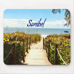 Alfombrilla De Ratón Isla Sanibel Florida Beach Ocean