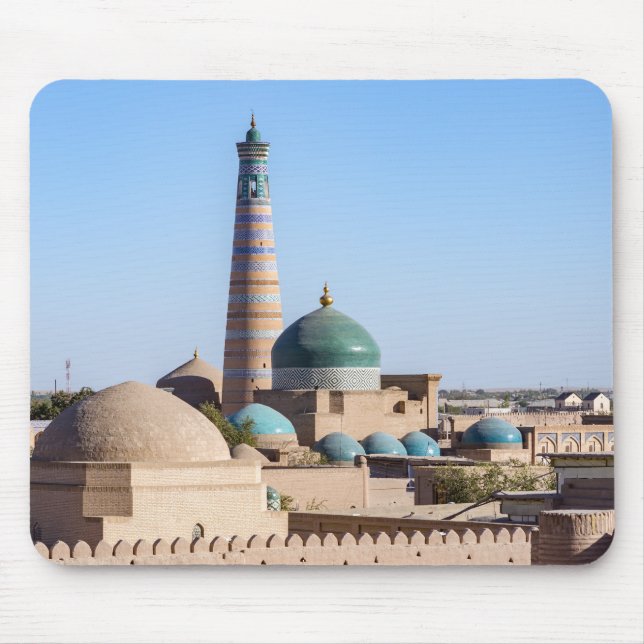 Alfombrilla De Ratón Islam Khodja Minaret y mezquita - Khiva, Uzbekistá (Frente)