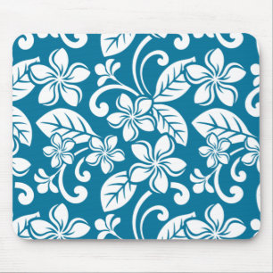 Alfombrilla De Ratón ISLAND PLUMERIA (AZUL CARIBEÑO) Mousepad