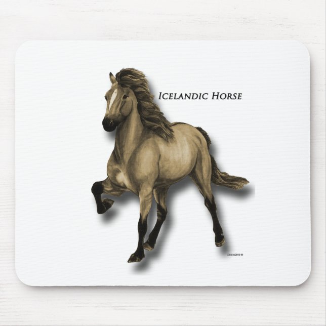 Alfombrilla De Ratón Islandés vintage (Frente)