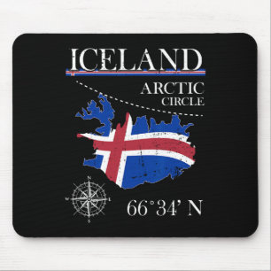 Alfombrilla De Ratón Islandia - Círculo Polar Ártico - Polo Norte Isla 